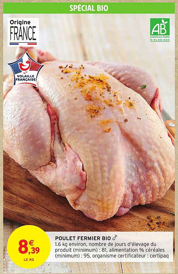 POULET FERMIER BIO