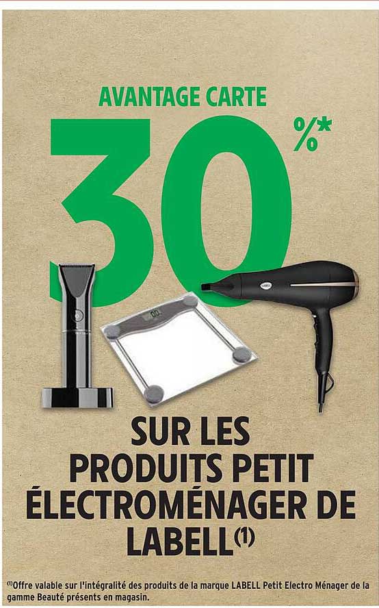 SUR LES PRODUITS PETIT ÉLECTROMÉNAGER DE LABELL