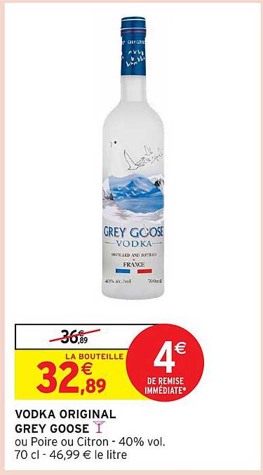 VODKA ORIGINAL GREY GOOSE