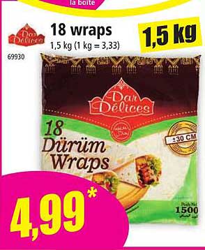 18 Düriüm Wraps