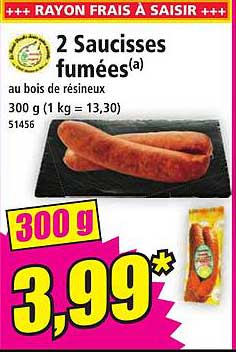 2 Saucisses fumées