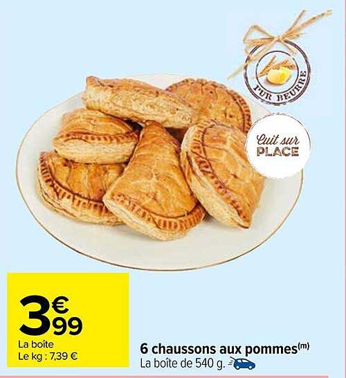 6 chaussons aux pommes