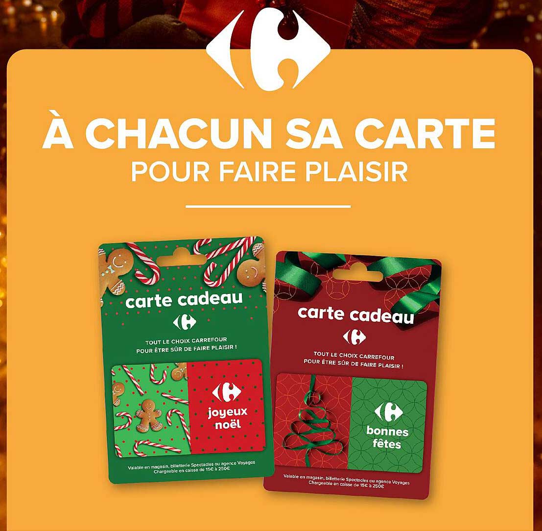 À CHAQUUN SA CARTE POUR FAIRE PLAISIR