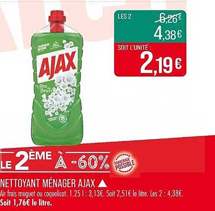 AJAX Nettoyant Ménager