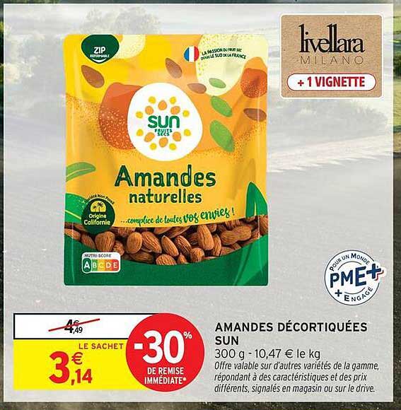 Amandes décortiquées SUN