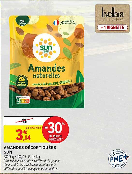 Amandes décortiquées SUN