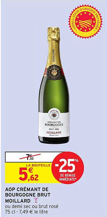 AOP CRÉMANT DE BOURGOGNE BRUT MOILLARD