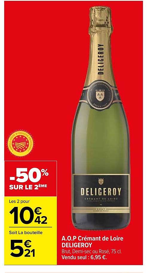 A.O.P Crémant de Loire DELIGEROY