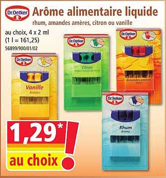 Arôme alimentaire liquide