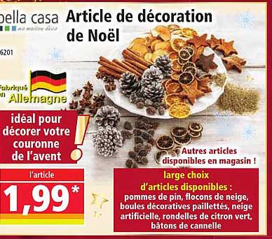 Article de décoration de Noël