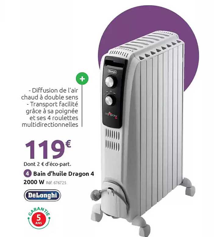 Bain d'huile Dragon 4 2000 W