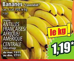 Bananes "Cavendish"