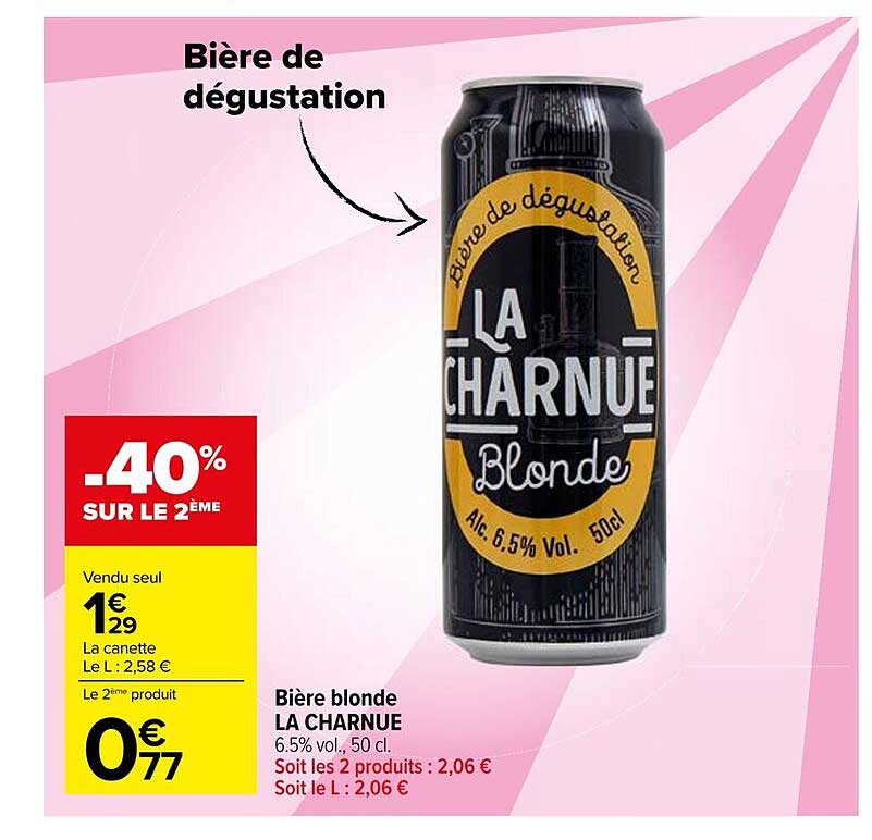 Bière blonde LA CHARNUE