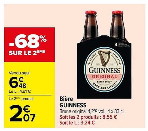 Bière GUINNESS