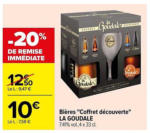 Bières "Coffret découverte" LA GOUDALE