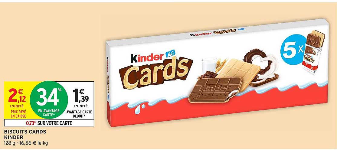 BISCUITS CARDS KINDER