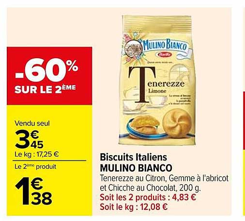 Biscuits Italiens MULINO BIANCO