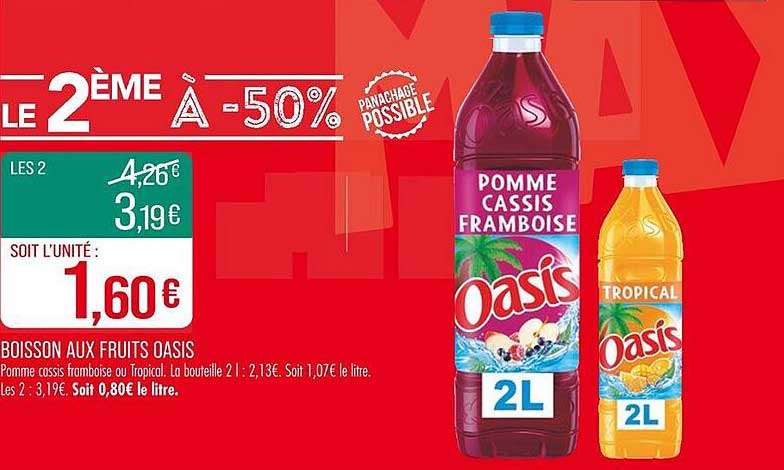 BOISSON AUX FRUITS OASIS