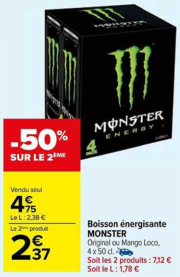 Boisson énergisante MONSTER