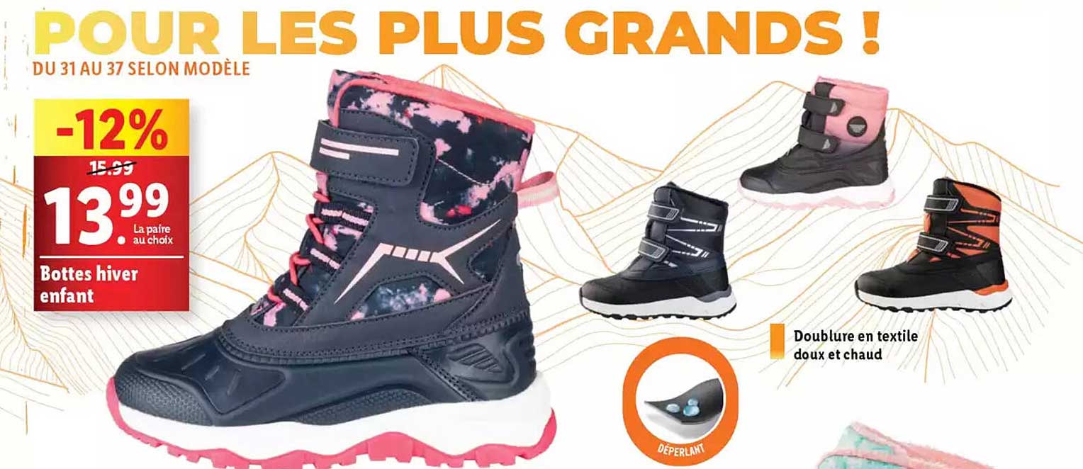 Bottes hiver enfant