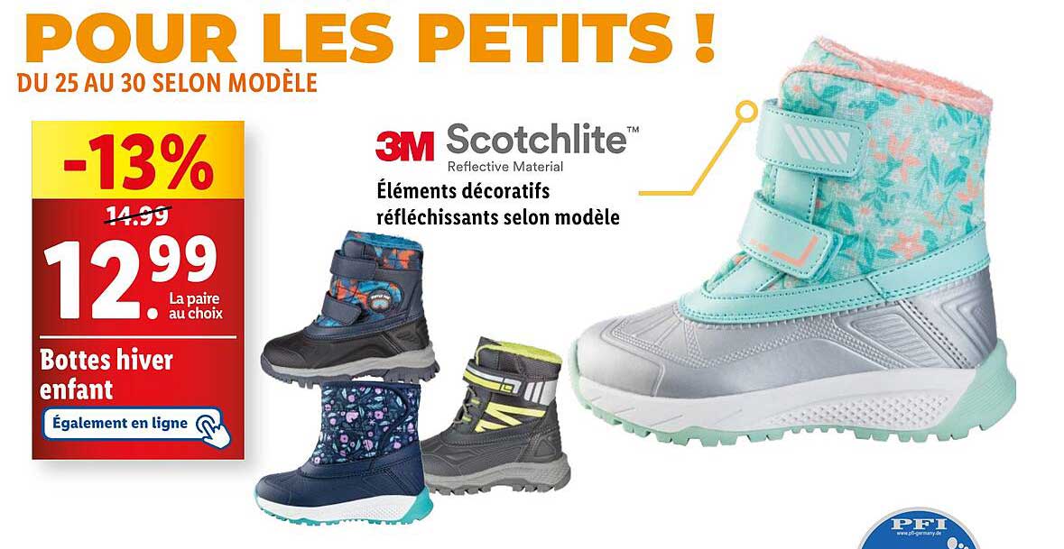 Bottes hiver enfant