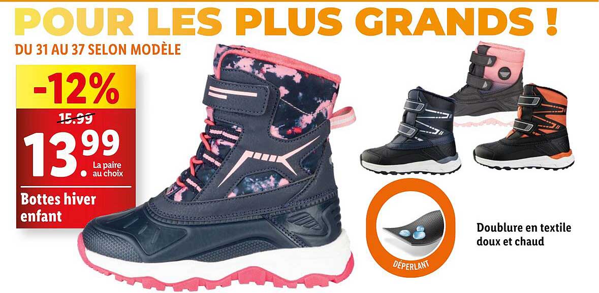 Bottes hiver enfant