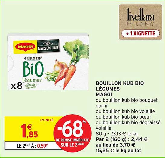 BOUILLON KUB BIO LÉGUMES MAGGI