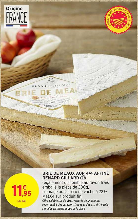 BRIE DE MEAUX AOP 4/4 AFFINÉ RENARD GILLARD