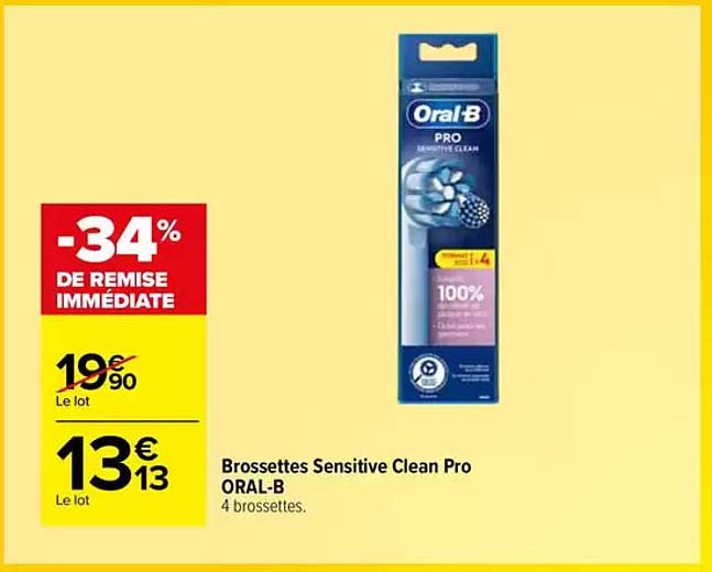 Brossettes Sensitive Clean Pro ORAL-B