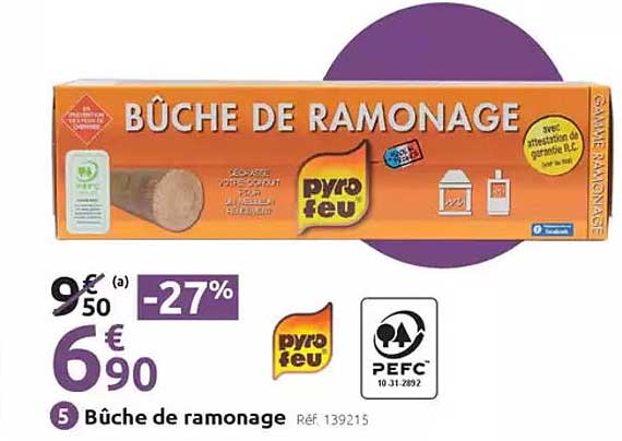 Bûche de ramonage