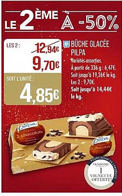 Bûche glacée Pilpa