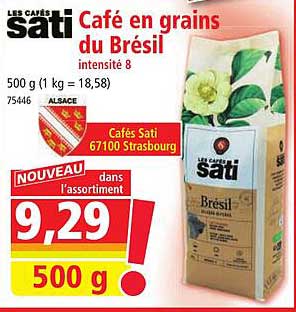 Café en grains du Brésil