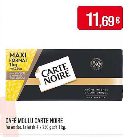 CAFFÉ MOULU CARTE NOIRE