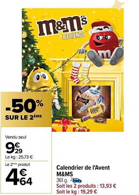 Calendrier de l'Avent M&M'S