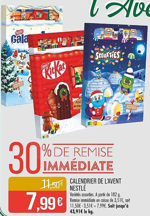 CALENDRIER DE L'AVENT NESTLÉ