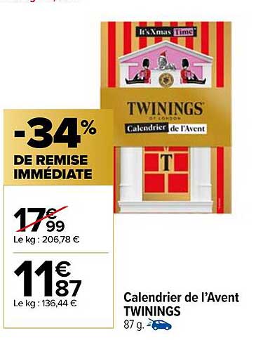 Calendrier de l’Avent TWININGS