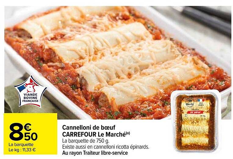 Cannelloni de bœuf