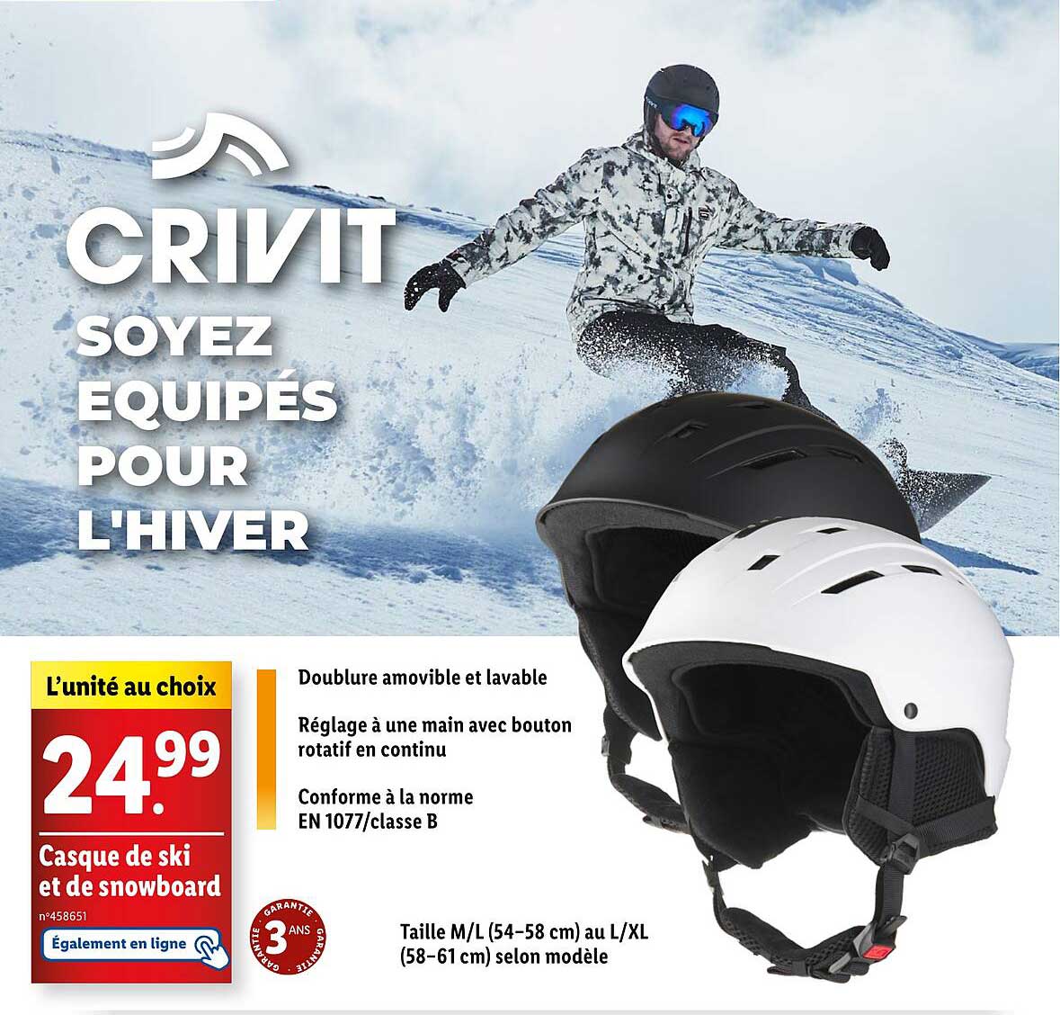 Casque de ski et de snowboard