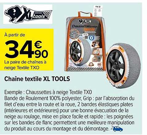 Chaine textile XL TOOLS