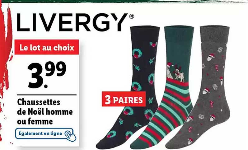 Chaussettes de Noël homme ou femme