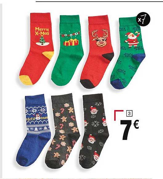 Chaussettes de Noël x7