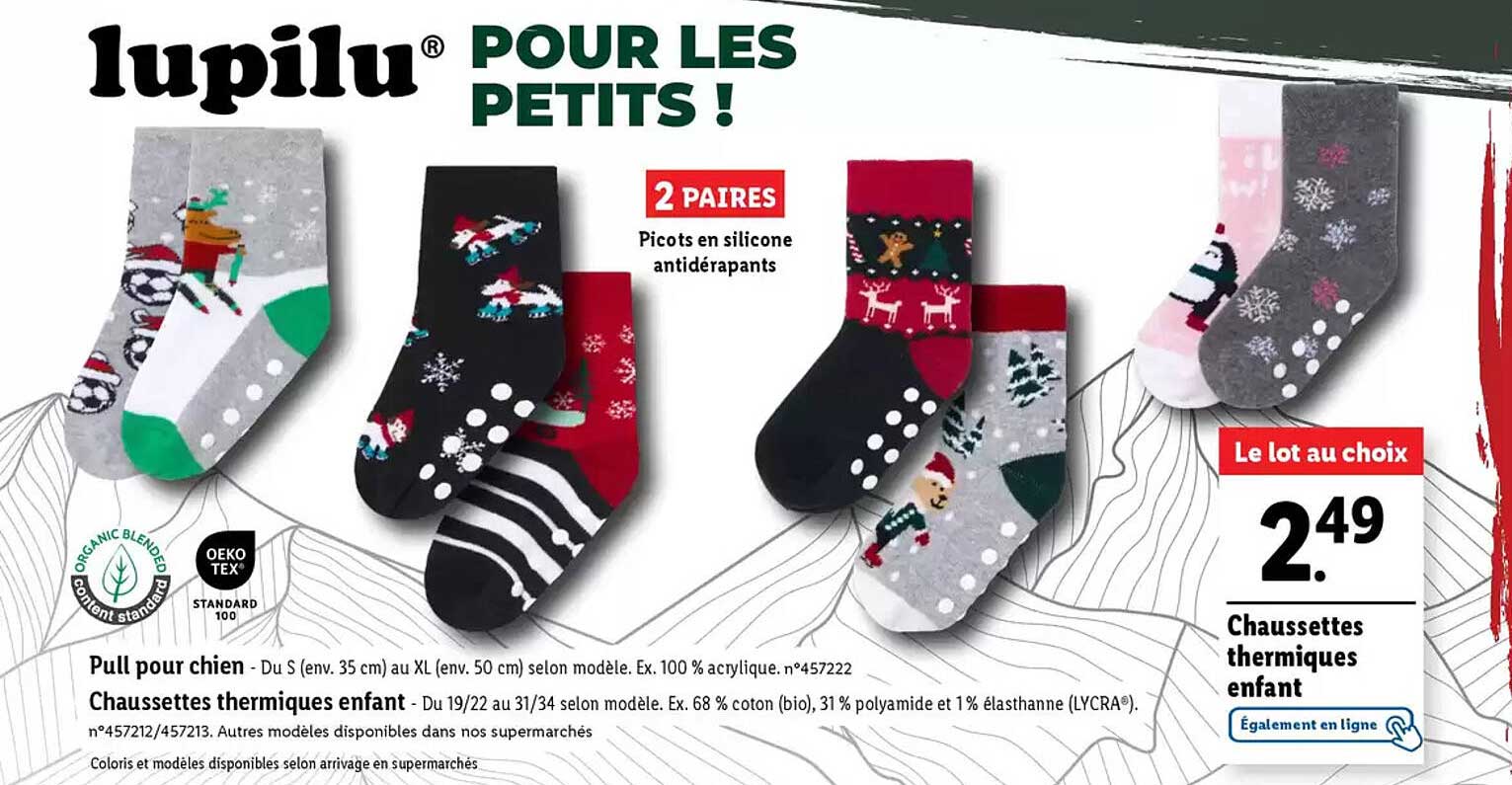 Chaussettes thermiques enfant