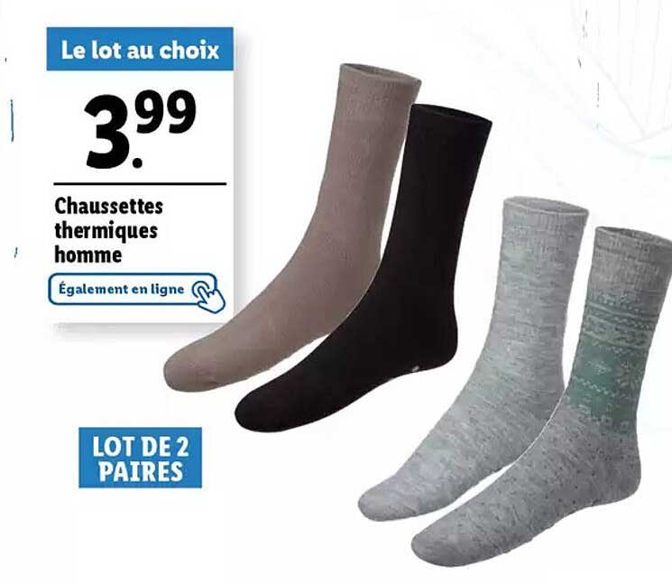 Chaussettes thermiques homme