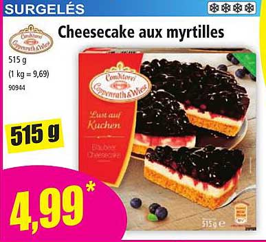 Cheesecake aux myrtilles