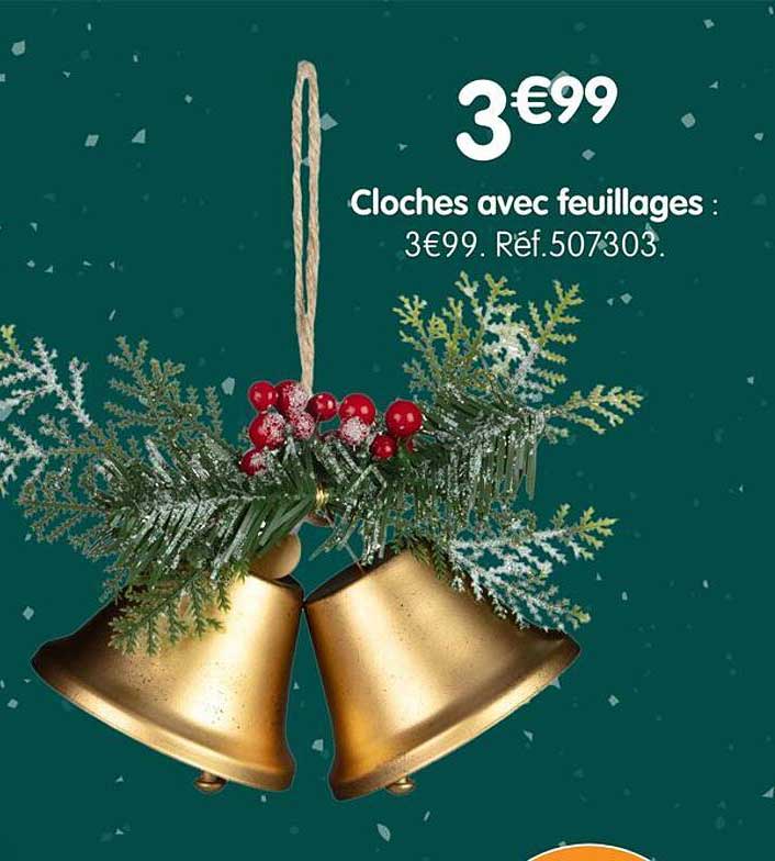 Cloches avec feuillages