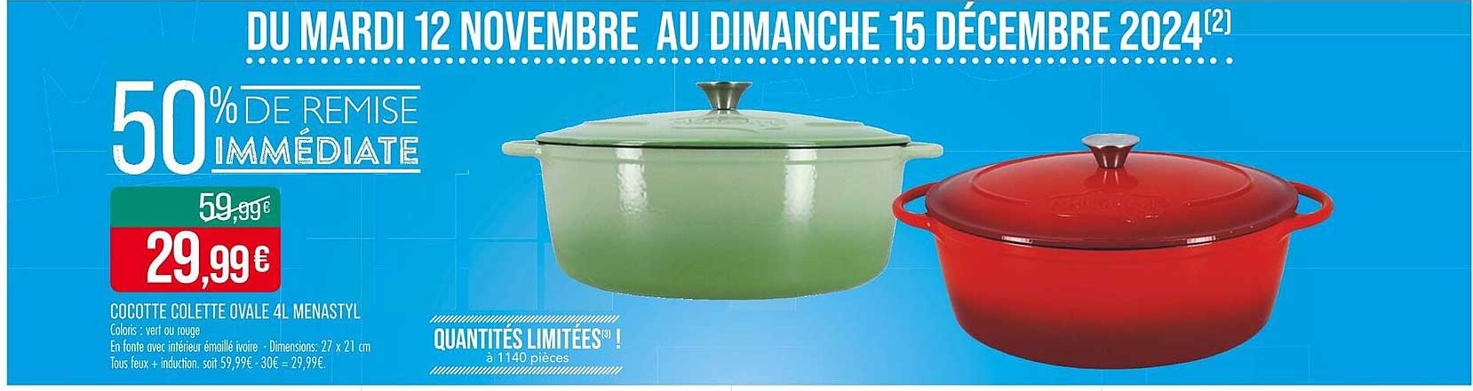 Cocotte Colette Ovale 4L Menastyl