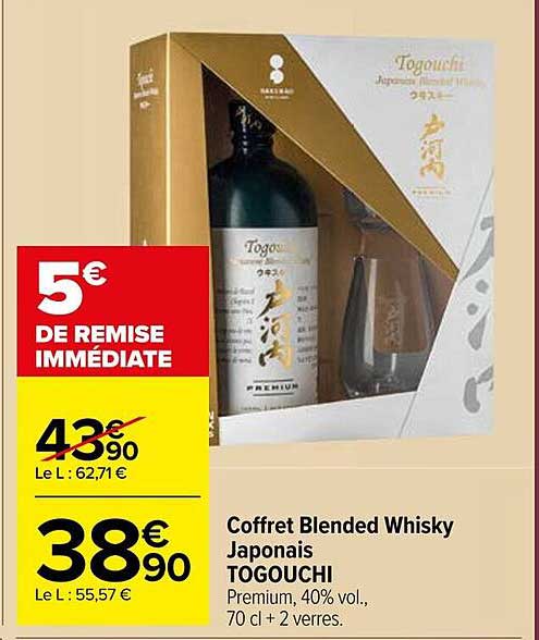 Coffret Blended Whisky Japonais TOGOUCHI