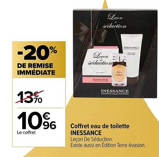 Coffret eau de toilette INESSANCE Leçon De Séduction.