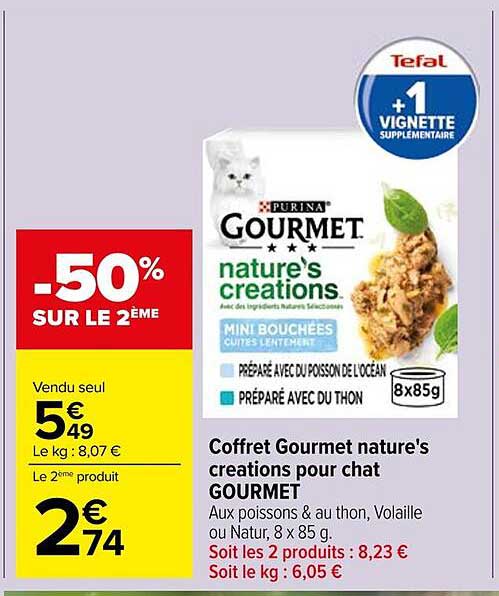 Coffret Gourmet nature's creations pour chat GOURMET