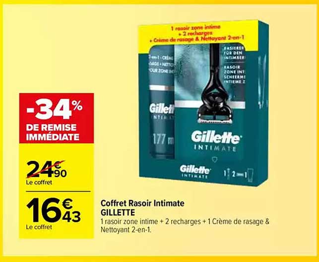 Coffret Rasoir Intimate GILLETTE